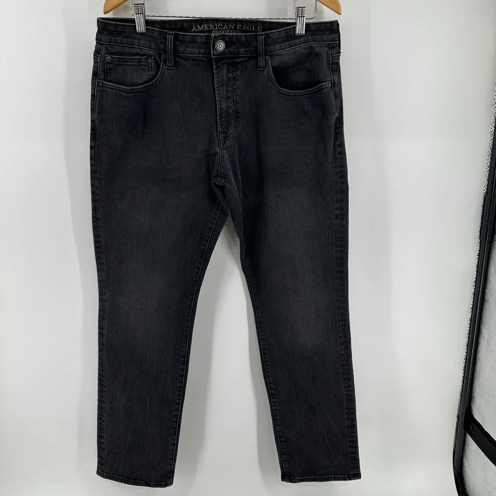 American Eagle Outfitters Jeans Womens 34x32 Slim Fit Straight Leg AEO Flex 4